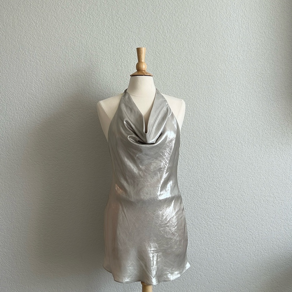 Zara Silver Mini Dress